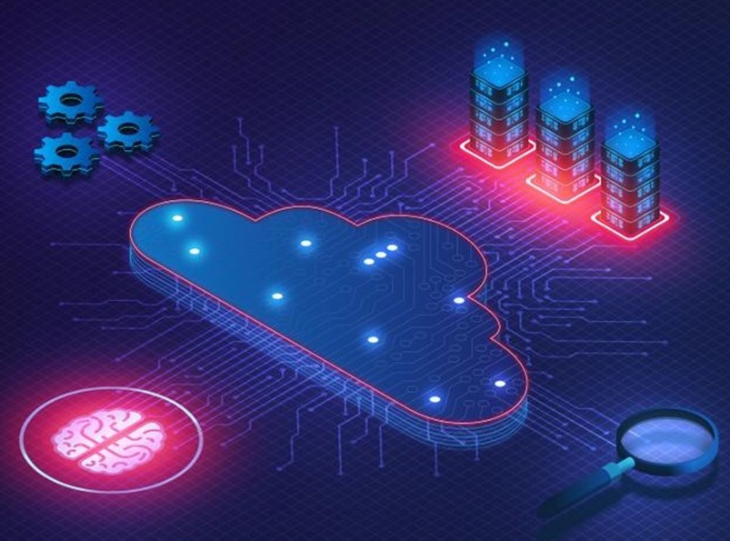 AI and Cloud Illustration